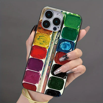 Aquarell Palette Stil iPhone Hülle